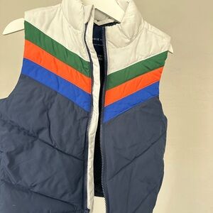Janie and Jack Colorful Striped Puffer Vest